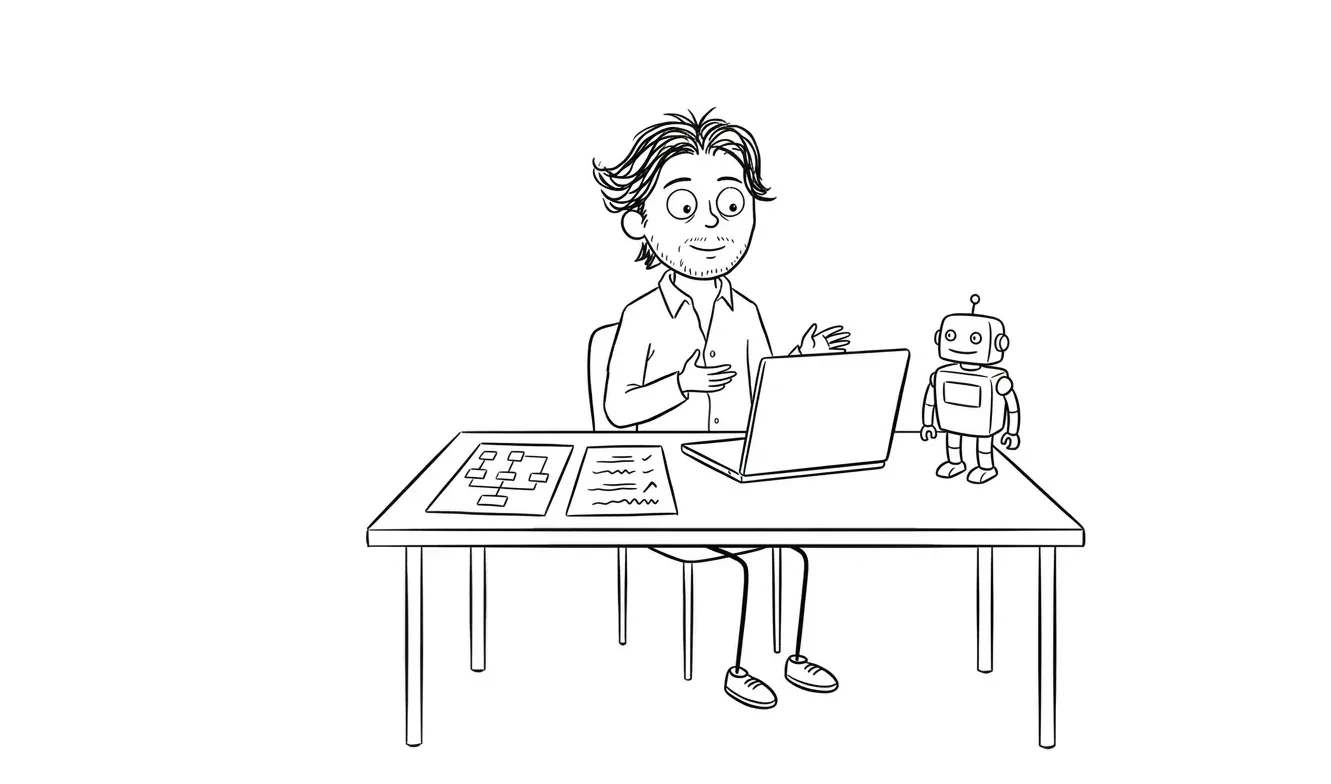 Illustration for the article: AI Automation Agency vs Consultant for Small Business