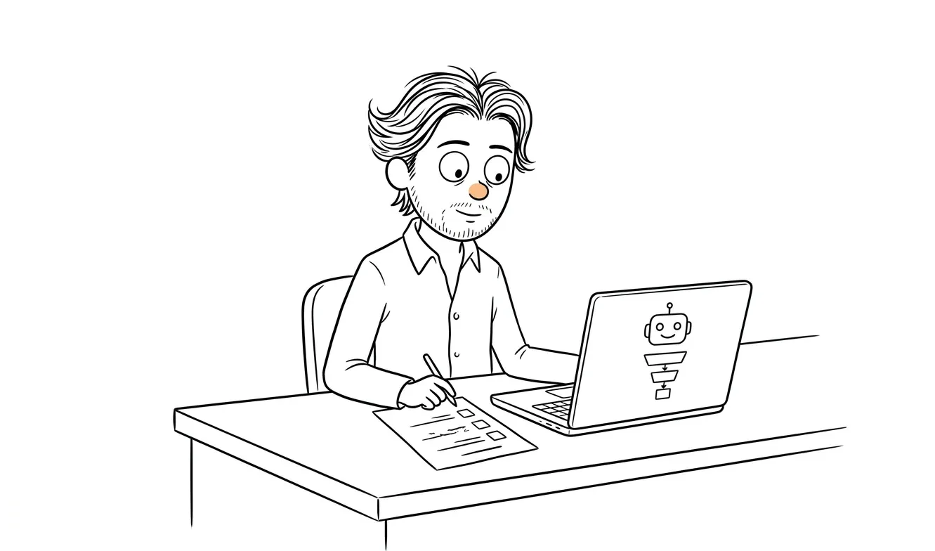 Illustration for the article: AI Automation Human Review Checklist