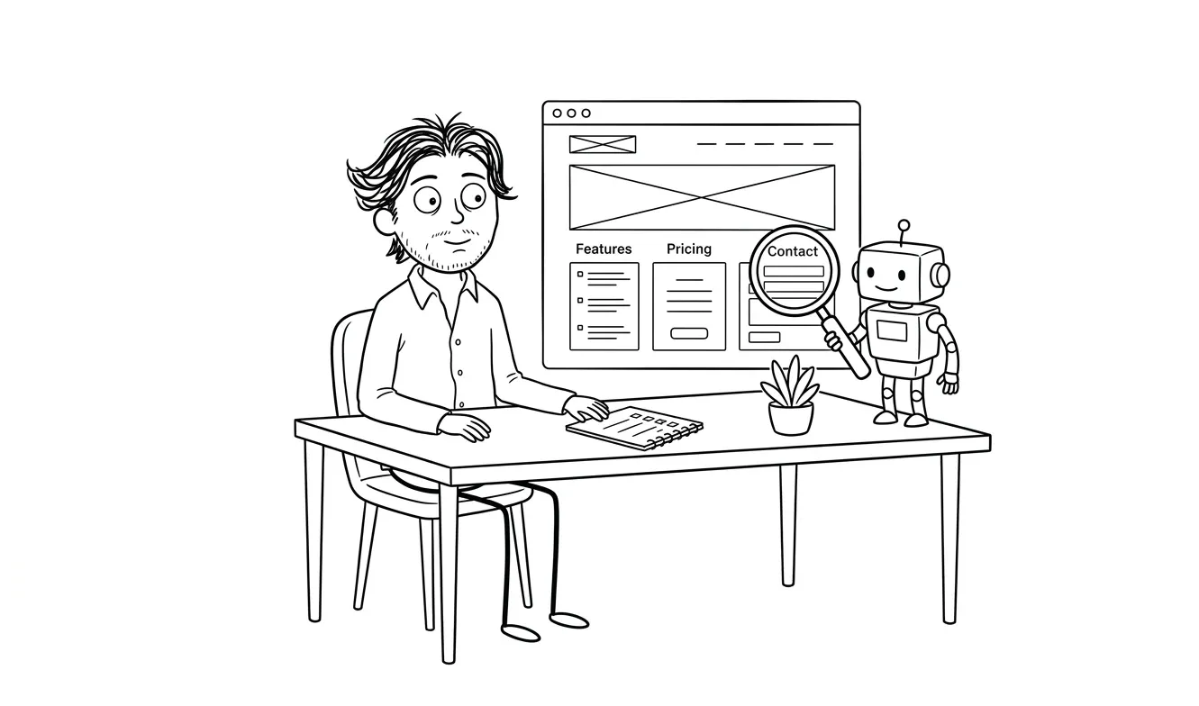 Illustration for the article: AI Visibility Service Page Examples