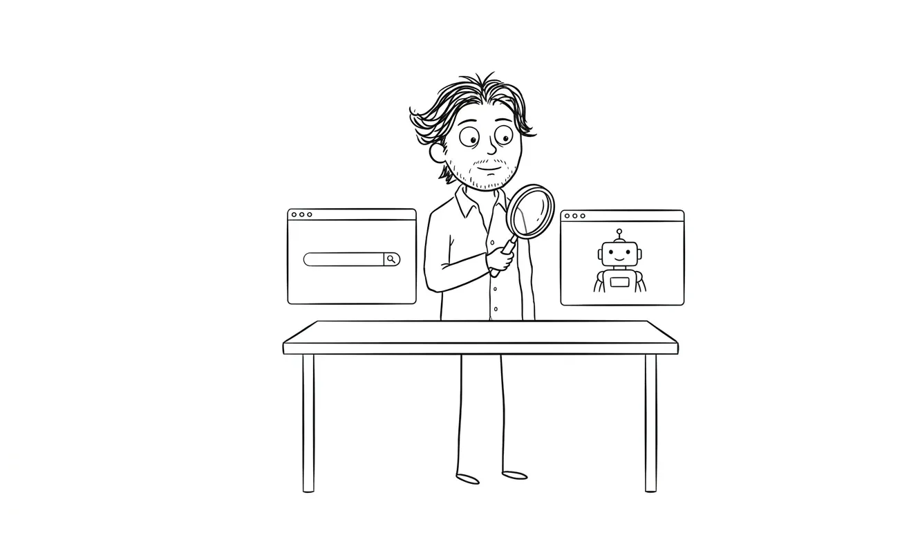 Illustration for the article: AI Visibility vs SEO: Where to Focus First