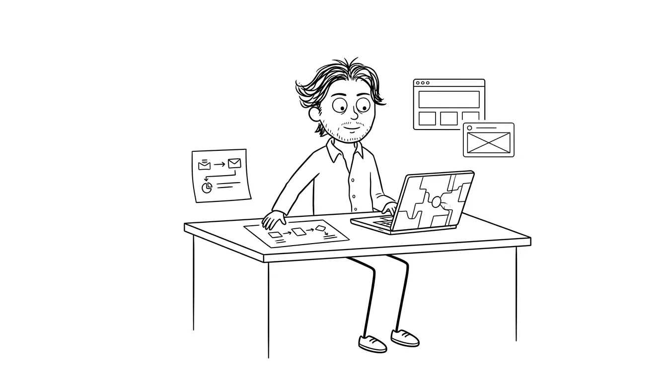 Illustration for the article: Why I Work Async-Only (And Why It's Faster)