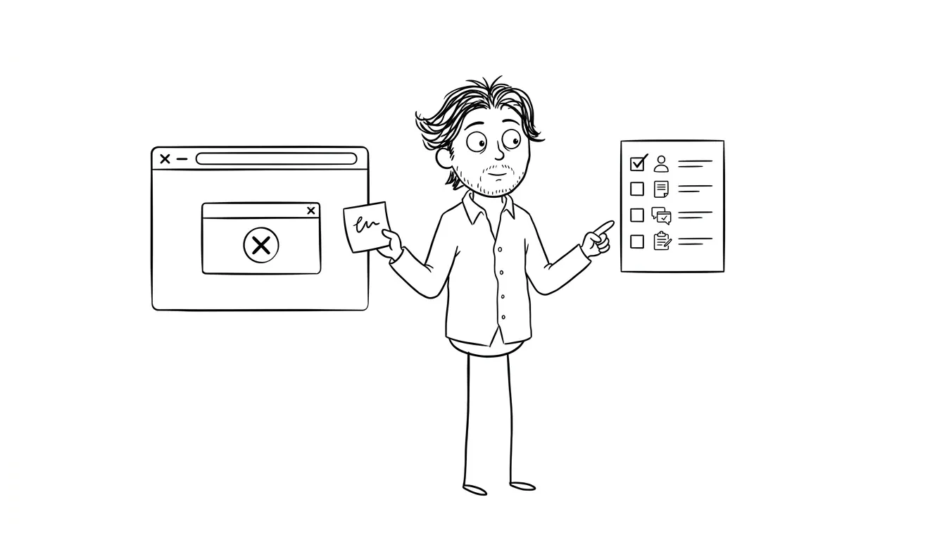 Mistake 4: Error messages that describe what happened instead of what to do