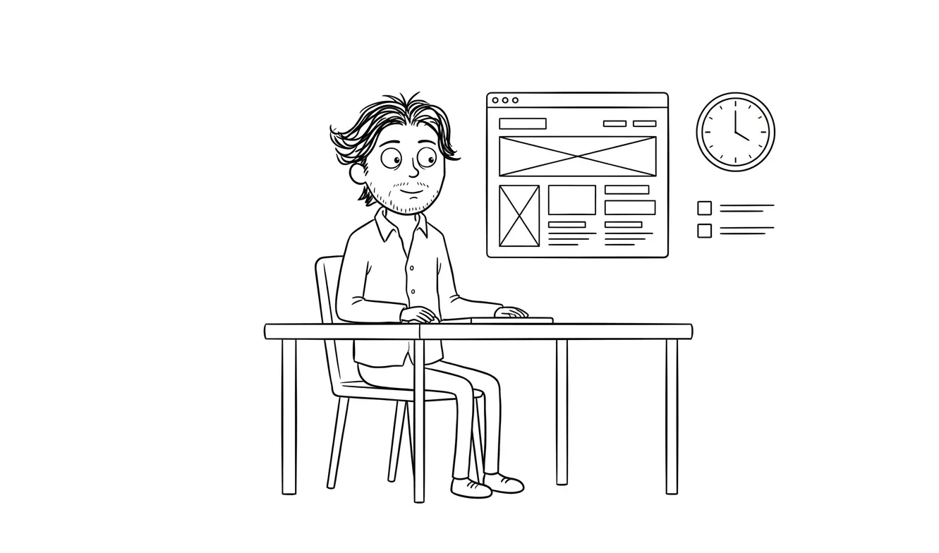 Illustration for the article: How Long Does It Take to Build a Landing Page?