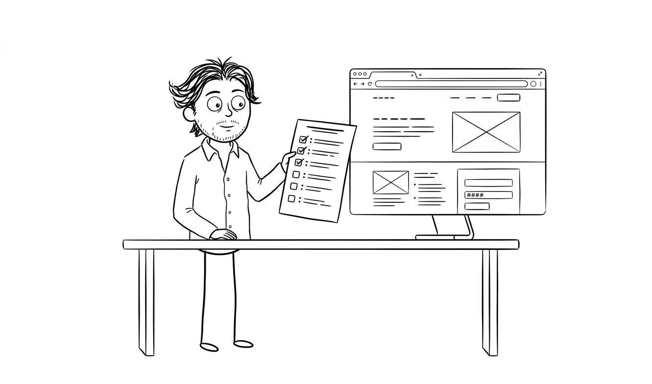 Illustration for the article: Above-the-Fold Landing Page Checklist