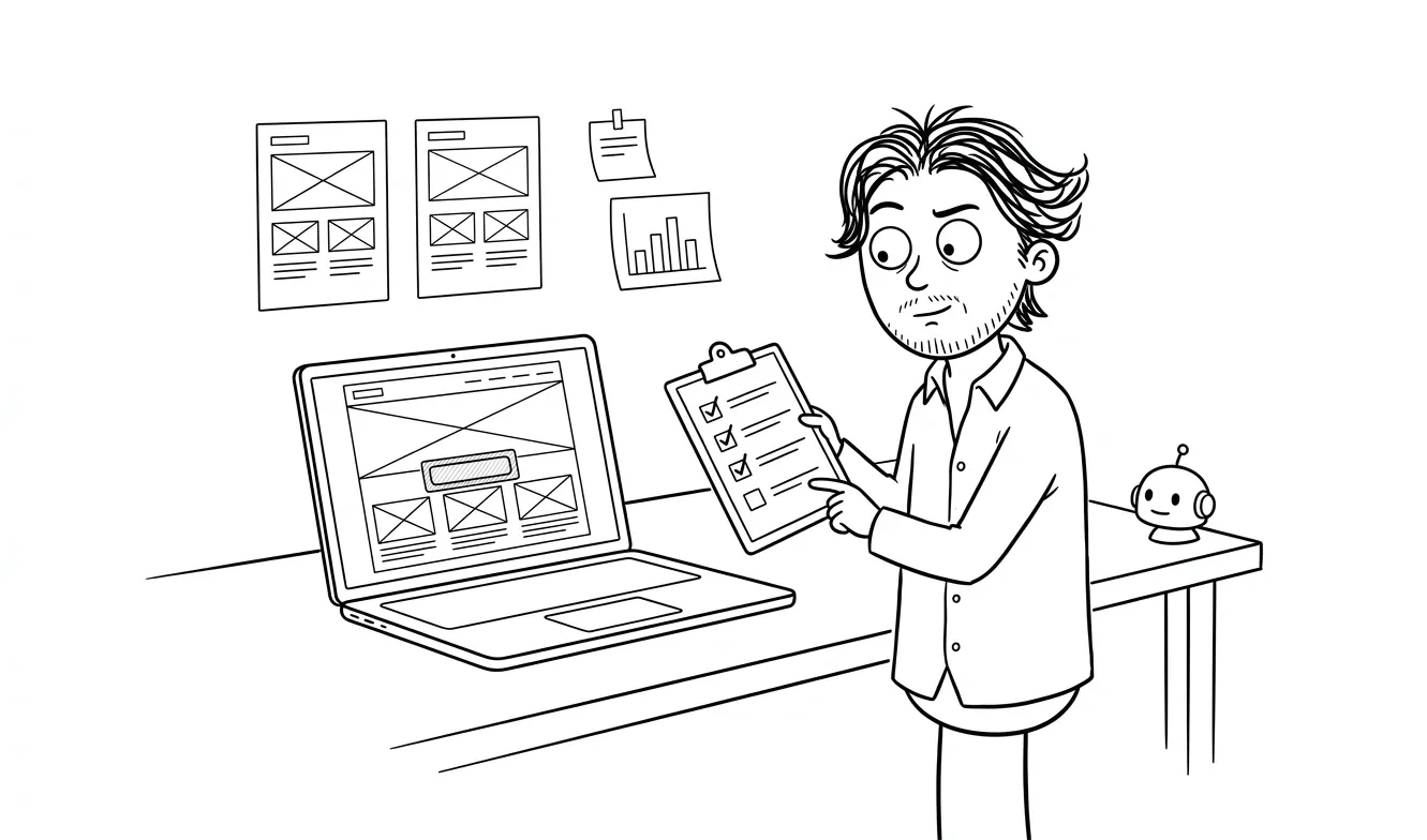 Illustration for the article: Landing Page CTA Checklist for Service Businesses