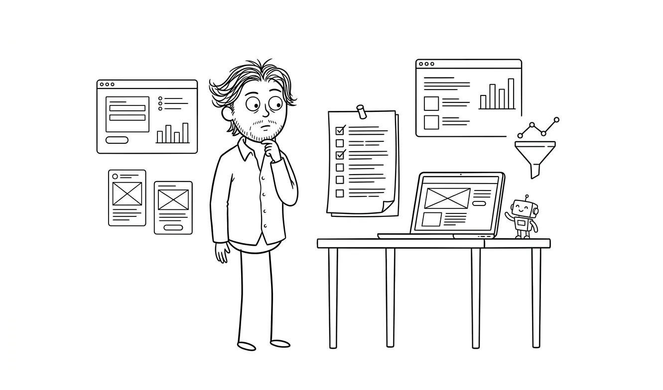 Illustration for the article: Landing Page FAQ Section Checklist for Service Businesses