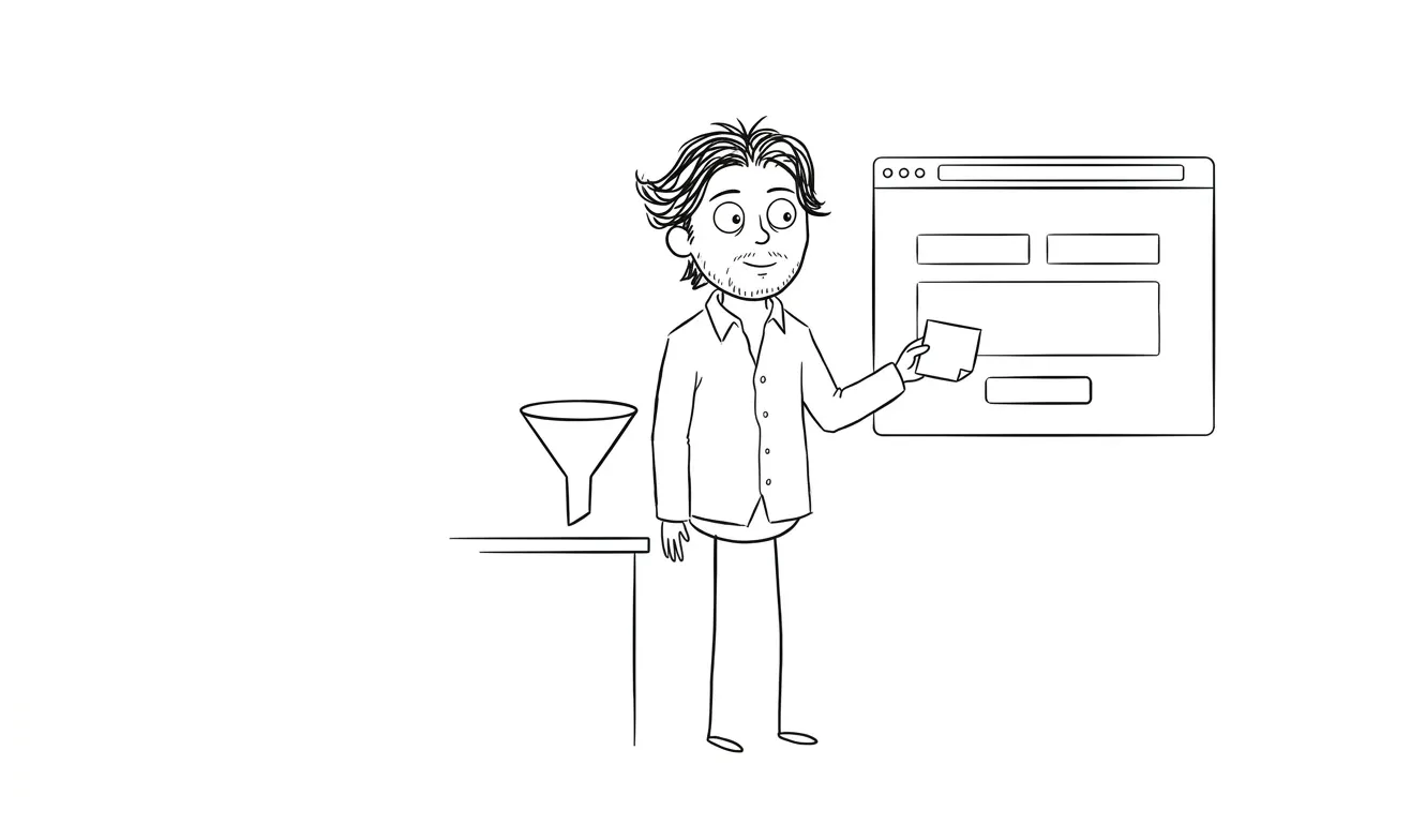 Lead qualification form balancing required details and useful routes