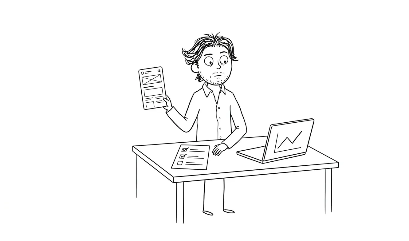 Illustration for the article: Landing page mobile checklist