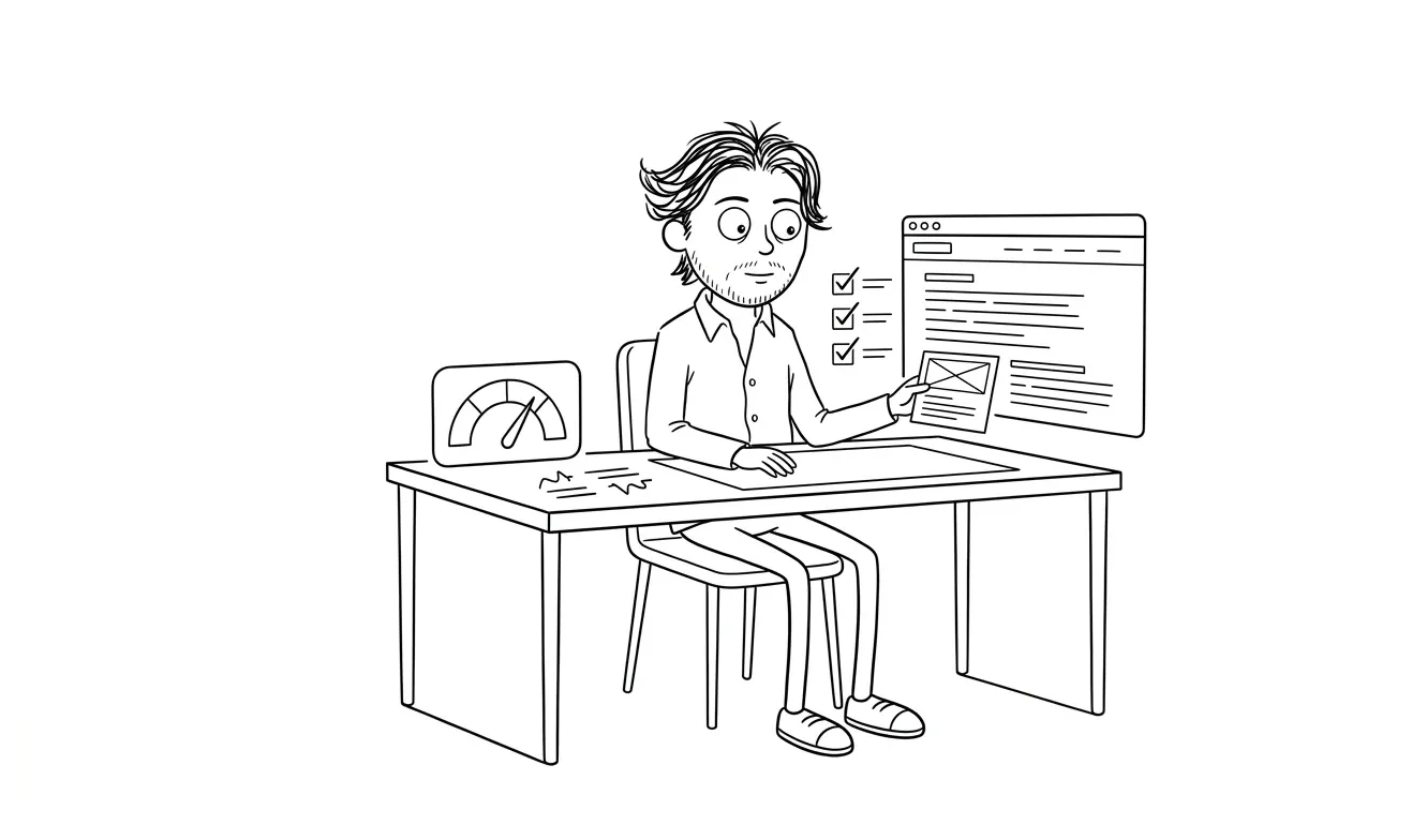 Illustration for the article: Landing Page Speed Checklist for Service Businesses