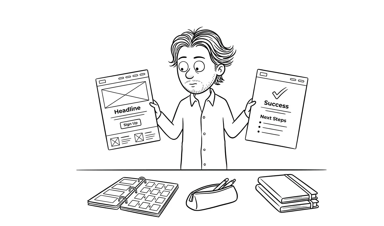 Does the page match the tone and design of your landing page?