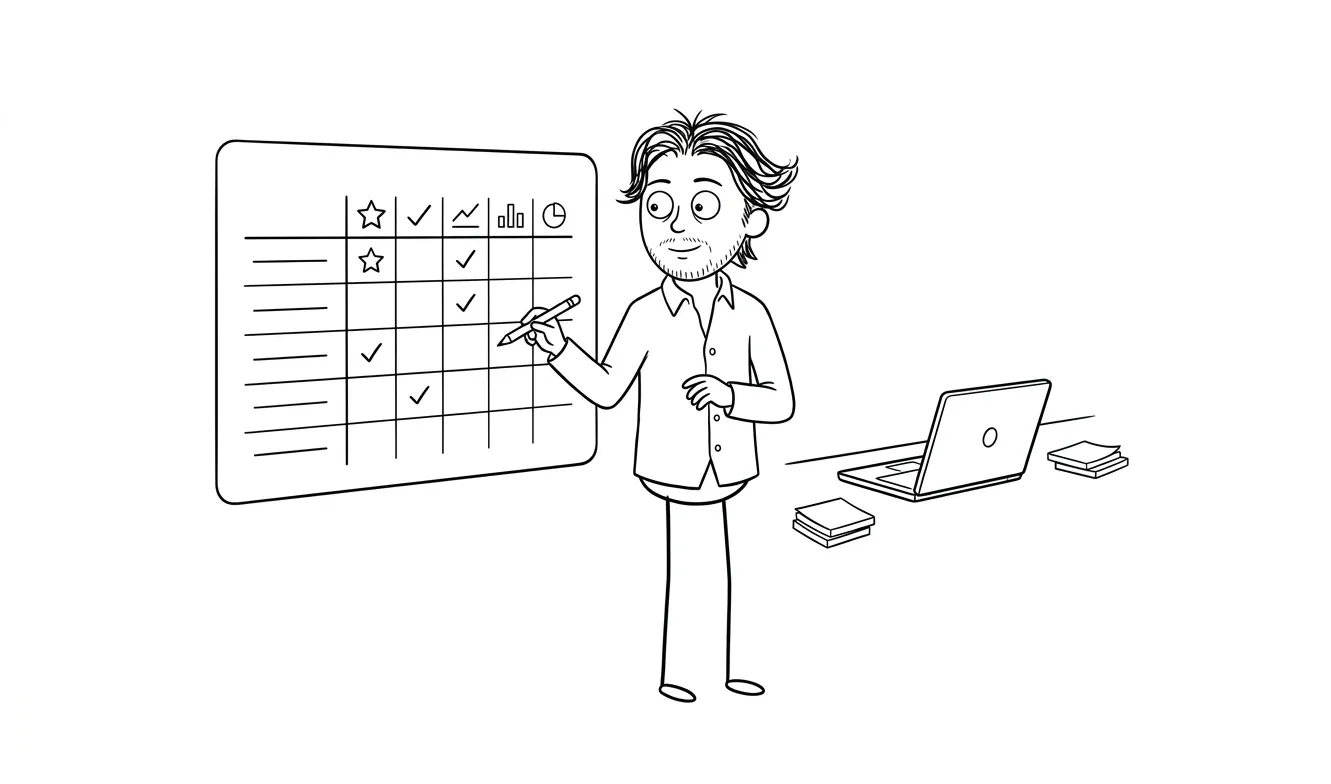 The MVP feature prioritization framework scoring table