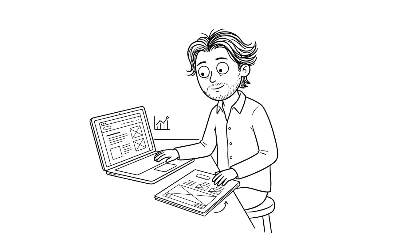 Illustration for the article: Design and Code in One Person: What It Actually Means