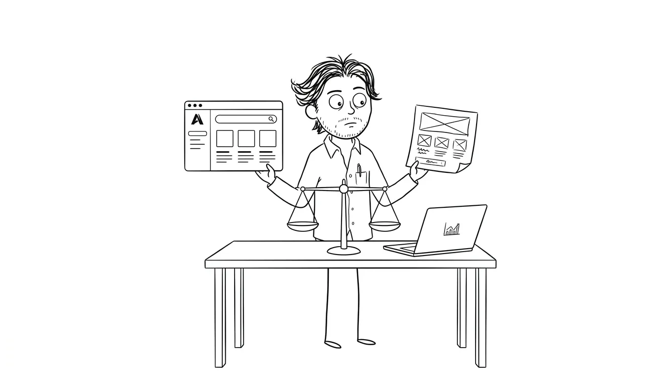 Illustration for the article: When to Invest in Design vs Ship Ugly